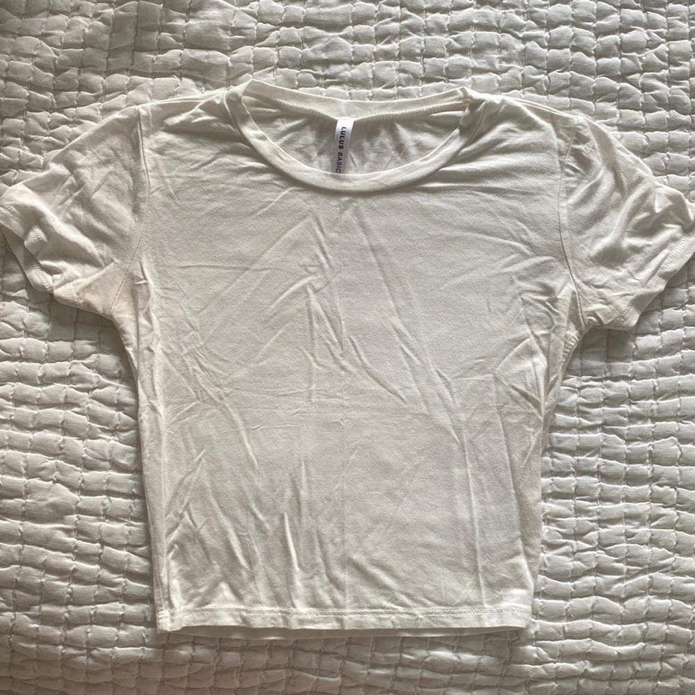 Lulus Basic White Crop Top